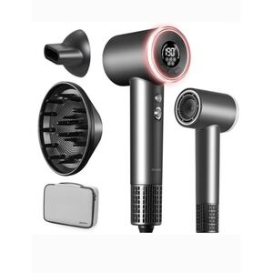 Goolioo HD1 Professional Hair Dryer Diffuser 3 Speeds 5 Settings Storage Bag